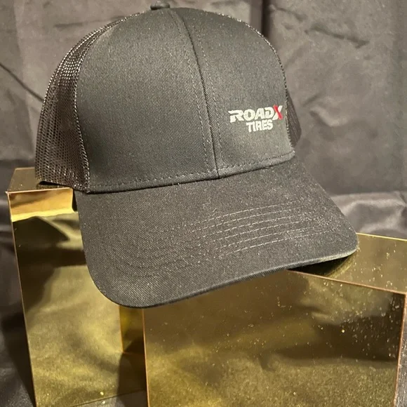 RoadX Tires Black Trucker Cap NEW - Picture 1 of 5